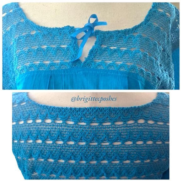 HANDMADE Traditional Laced Mexican Blouse - Picture 4 of 12